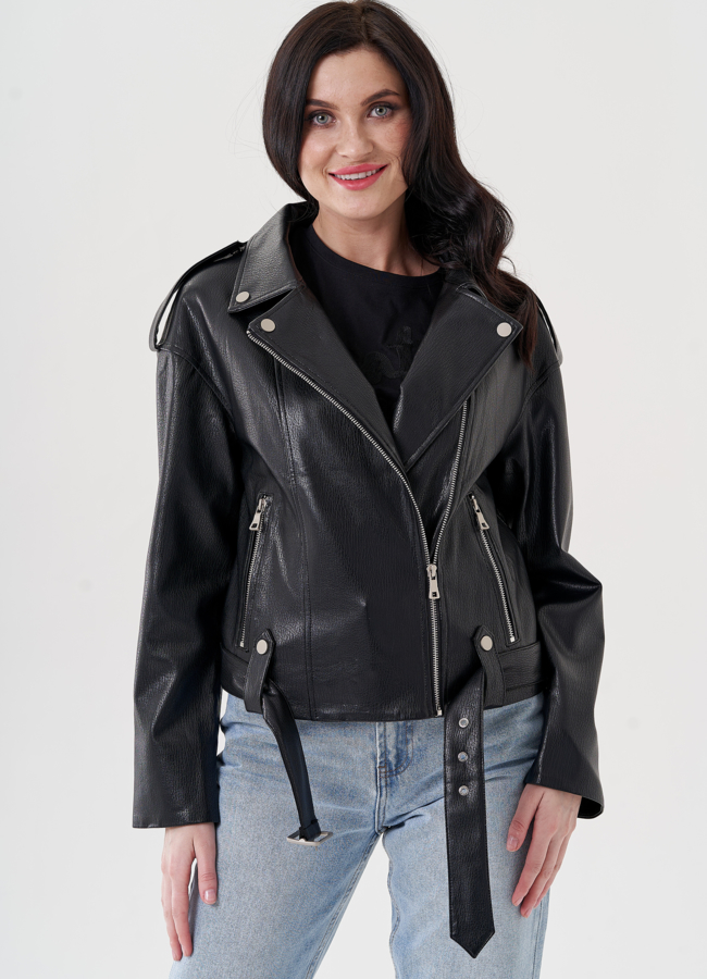 фото Женская куртка косуха из эко кожи  модель № 24445