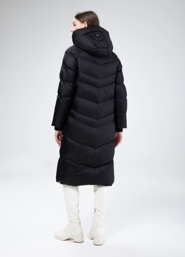 Женский пуховик с капюшоном  модель № 25514 в рассрочку