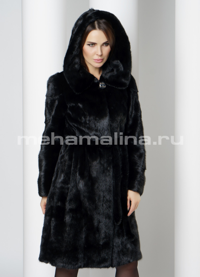 Норковая шуба модель № S-673 универмаг малина