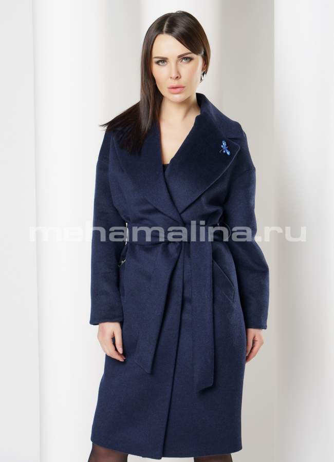 Пальто Sharm модель № 020 меха малина