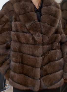 Шуба из баргузинского соболя