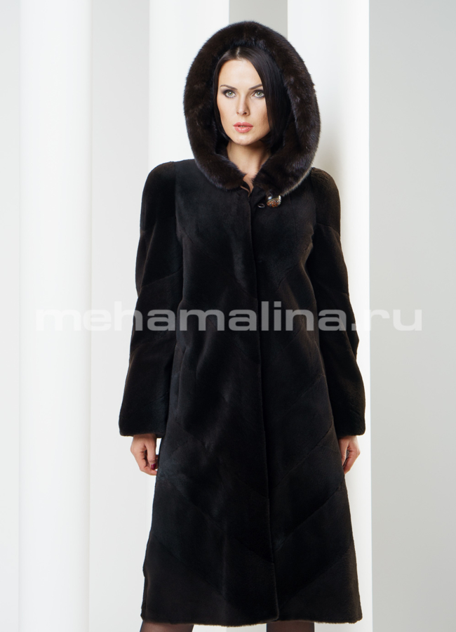 Шуба из стриженной нутрии модель № S-227 в кредит