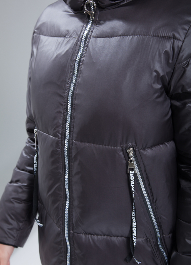 Пуховик женский модель № П-365 в кредит