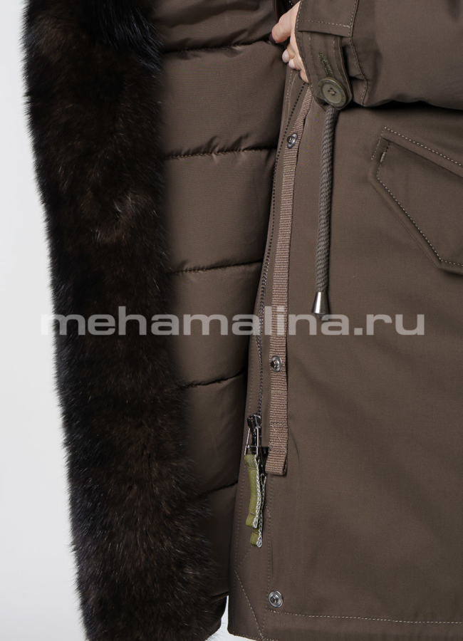 Парка с мехом Malina siberian wear модель № 11986 универмаг малина