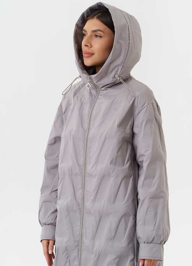 Женское стеганое пальто модель № 27881 универмаг малина