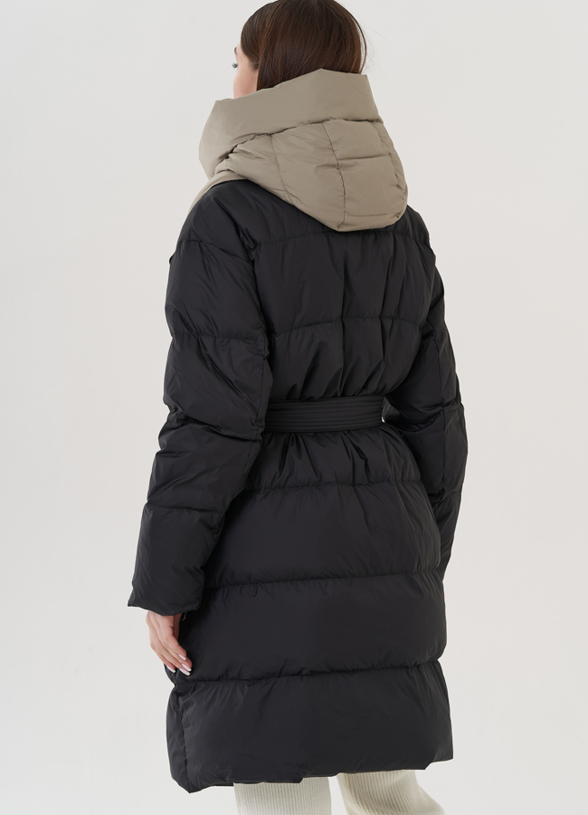 Женский пуховик модель № 25439 универмаг малина