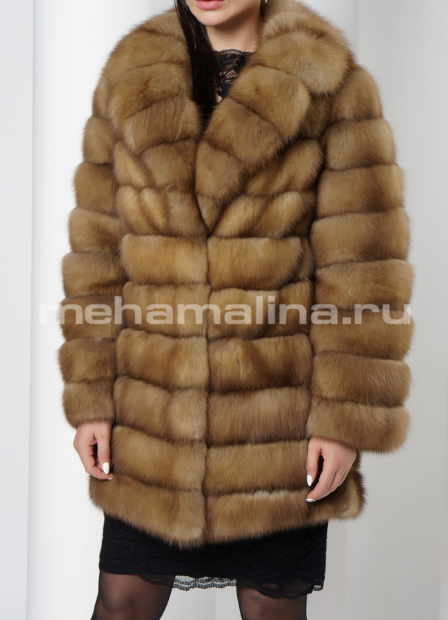 Шуба из куницы модель № S-721 универмаг малина