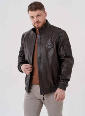 Мужская куртка из натуральной кожи 