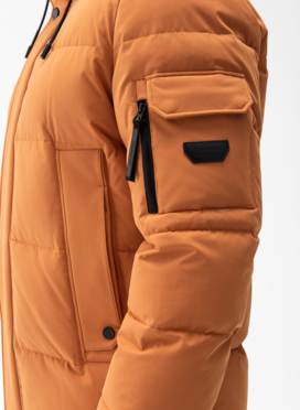 Мужской пуховик с капюшоном 