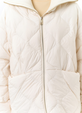 Женская двухсторонняя куртка с высоким воротником