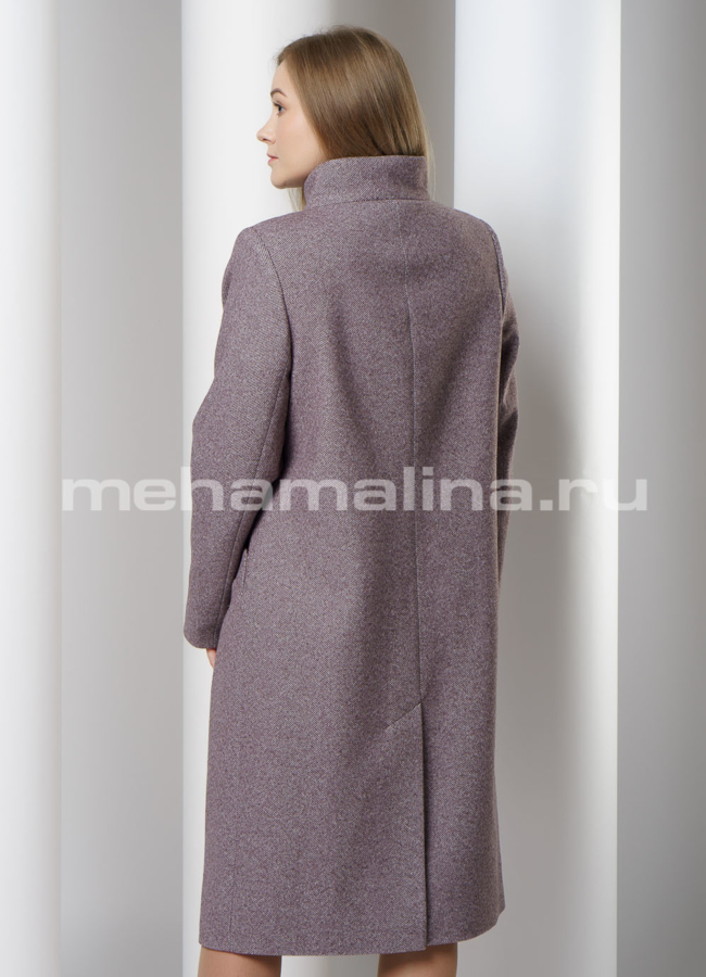 фото Пальто со стойкой на кнопках модель № 10776