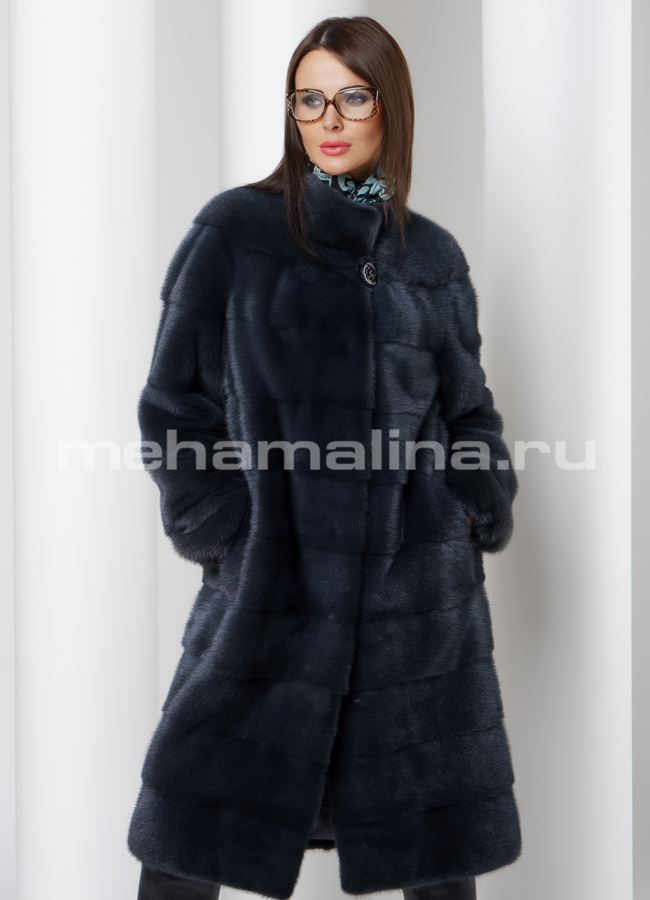 Шуба из скандинавской норки модель № S-513 универмаг малина
