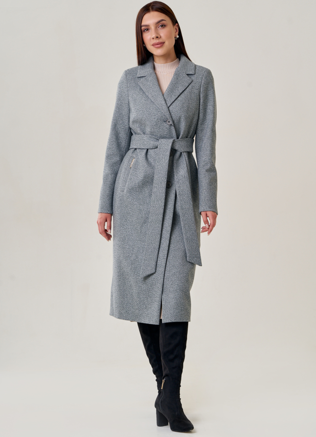 фото Женское пальто с английским воротником   модель № 75568