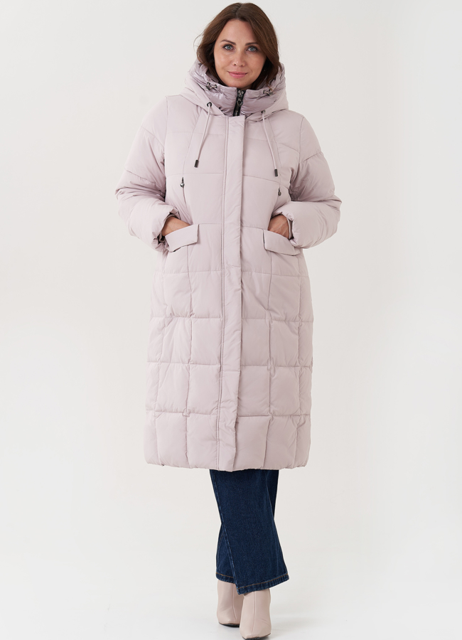 фото Женский пуховик с капюшоном  модель № 25722