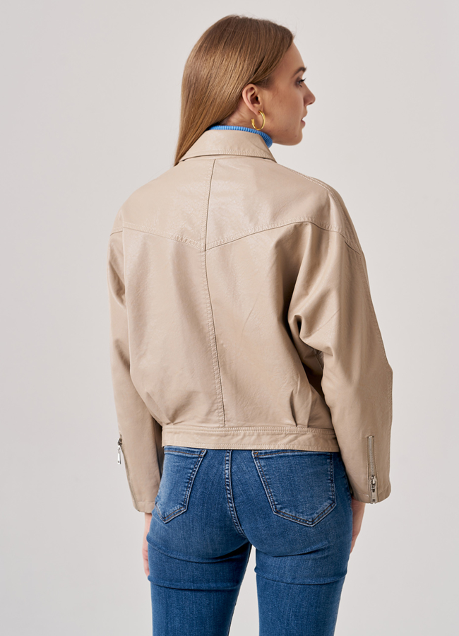 Женская куртка из искусственной кожи модель № 830-1 в кредит