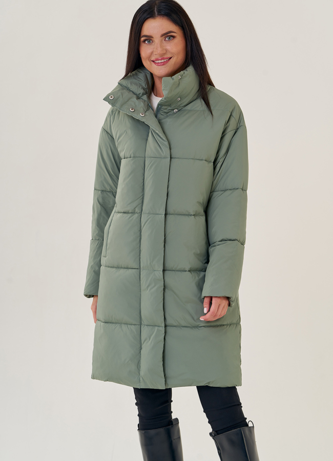 Пуховик женский со стойкой модель № 23204 в рассрочку