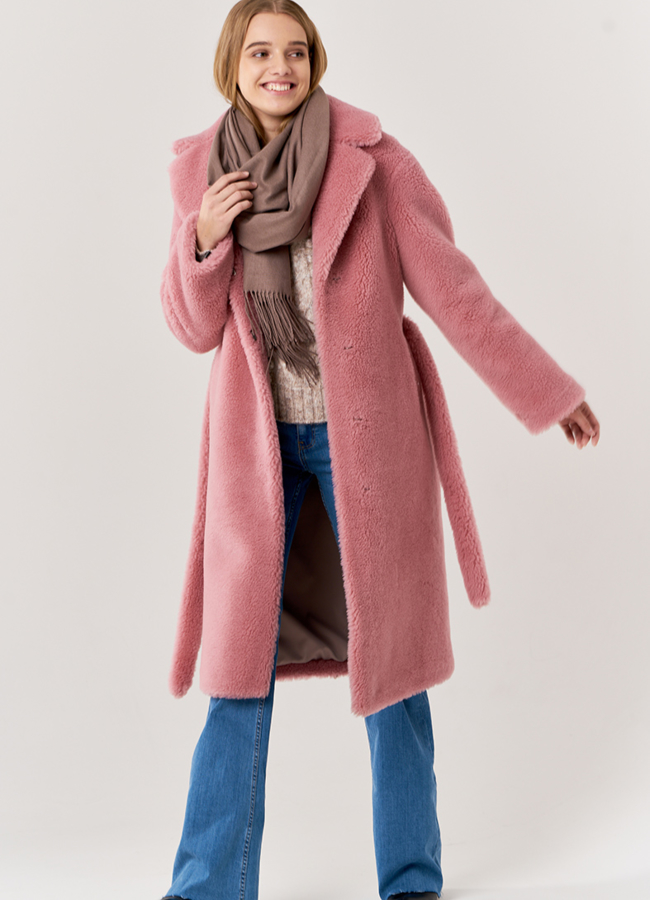 Палантин модель № 38 меха малина