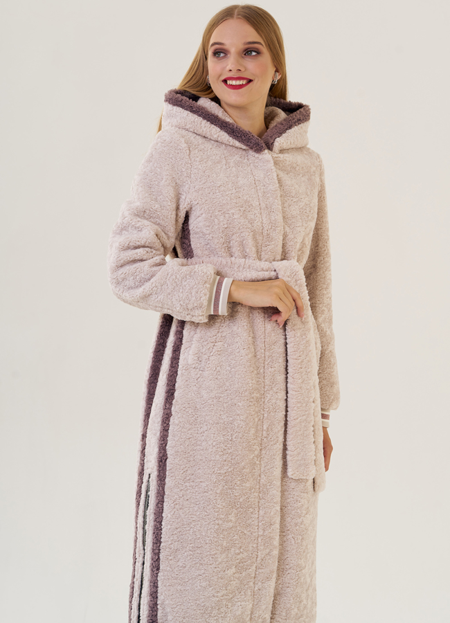 Женское пальто из искусственного меха  модель № 21569 универмаг малина