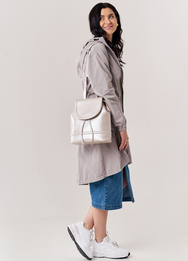 Рюкзак женский из эко кожи розового цвета модель № ZR 5819-2 в кредит