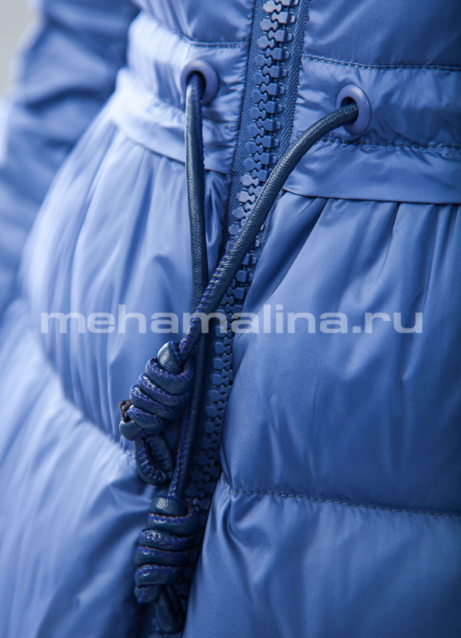 Пуховик с чернобуркой  модель № П-196 в рассрочку