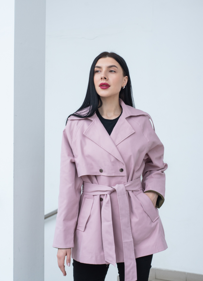 фото Тренч женский с поясом  модель № 22853