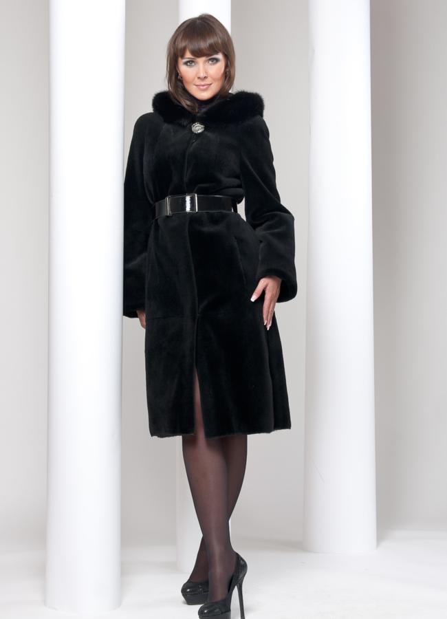 фото Шуба нутрия стриженая.  модель № S-31