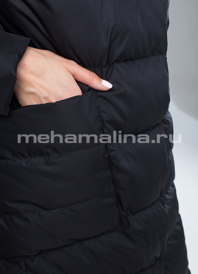Пуховик зимний на биопухе модель № П-274 универмаг малина