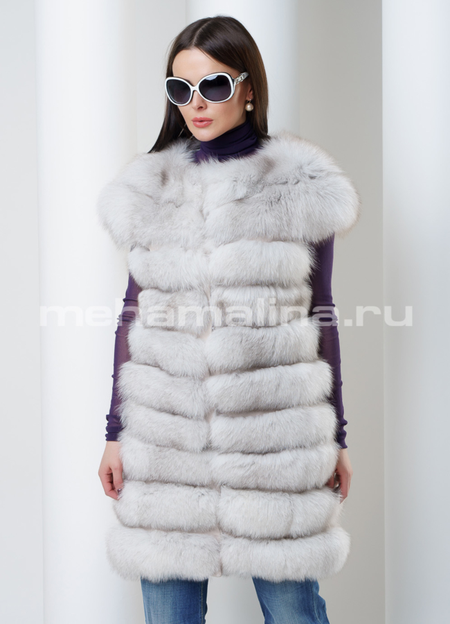 фото Жилет из песца модель № M-133