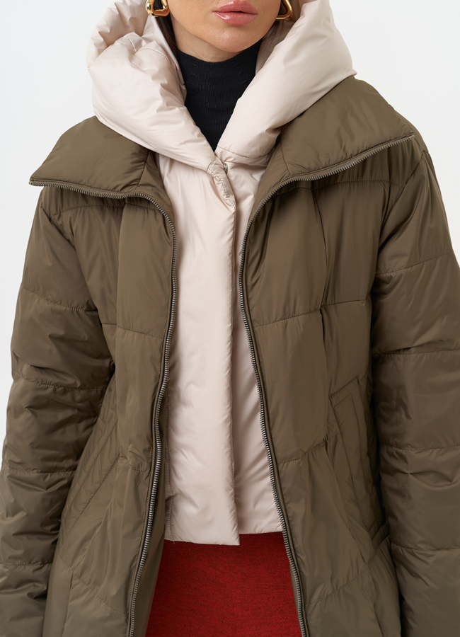 Женская куртка со съемным капюшоном модель № 29938 универмаг малина