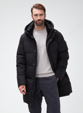 Мужской пуховик с капюшоном 
