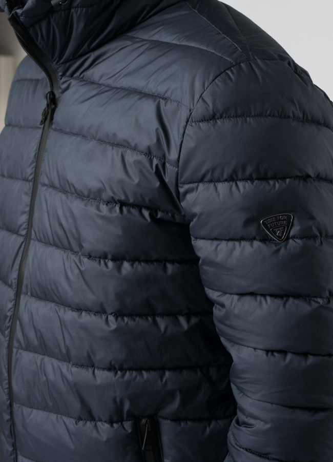 Мужская утепленная куртка с капюшоном модель № M9033 универмаг малина