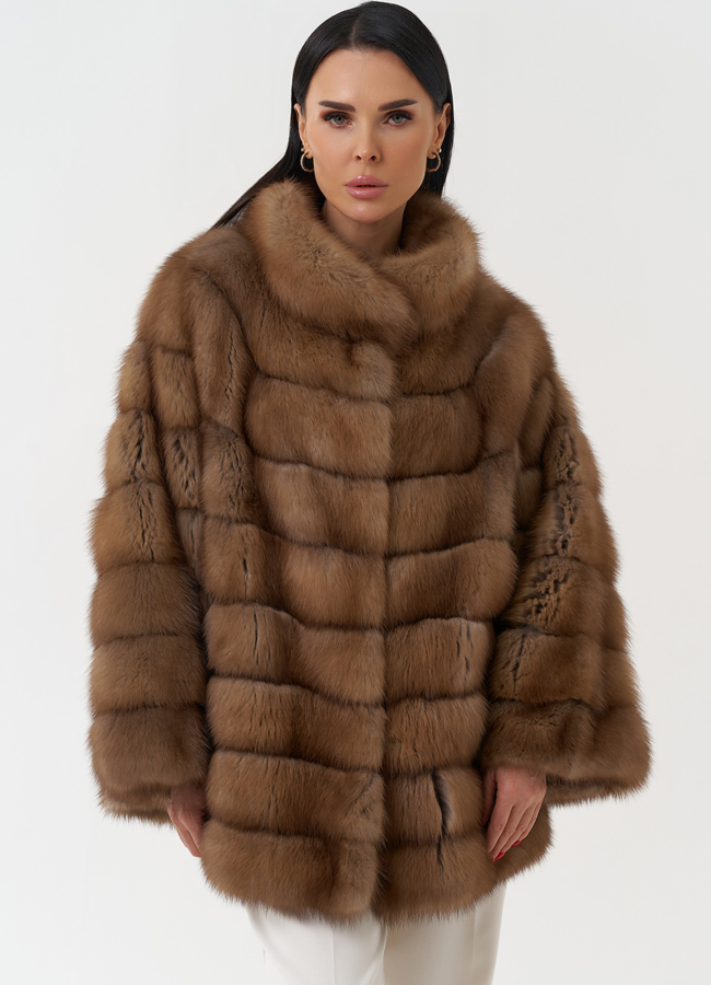 Шуба из куницы с воротником стойка модель № 30477 универмаг малина Шуба из куницы с воротником стойка модель № 30477 универмаг малина