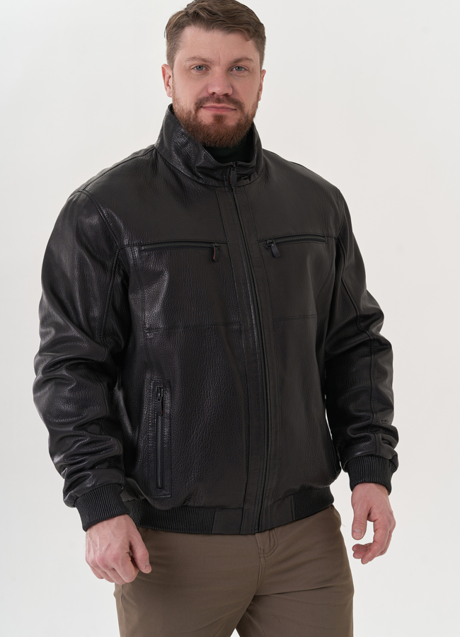 фото Мужская кожаная куртка 