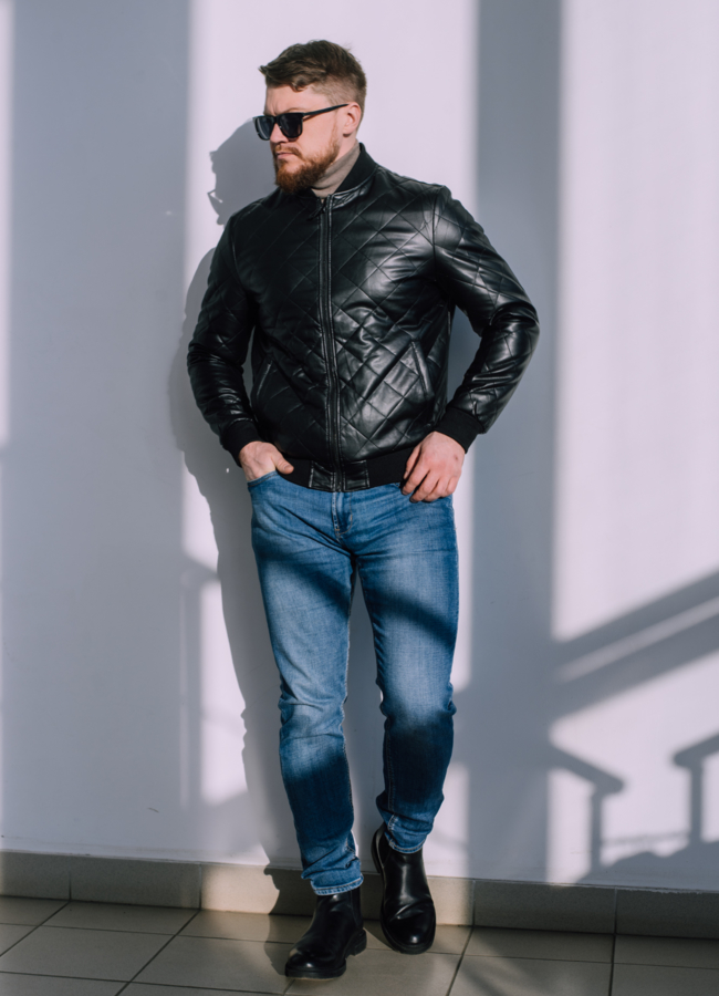 фото Куртка бомбер на молнии  модель № 22540