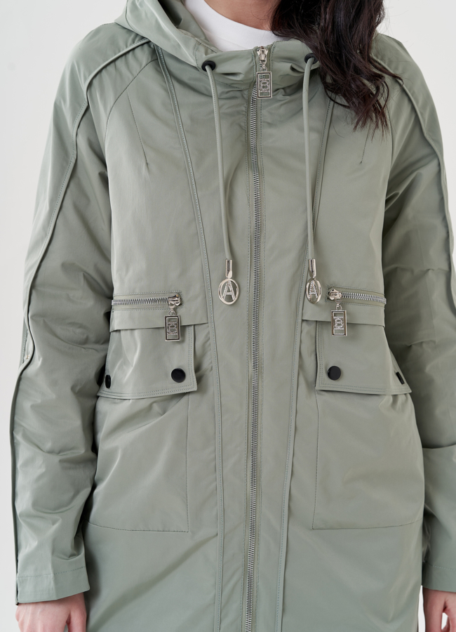 Плащ женский с капюшоном  модель № 24473 универмаг малина