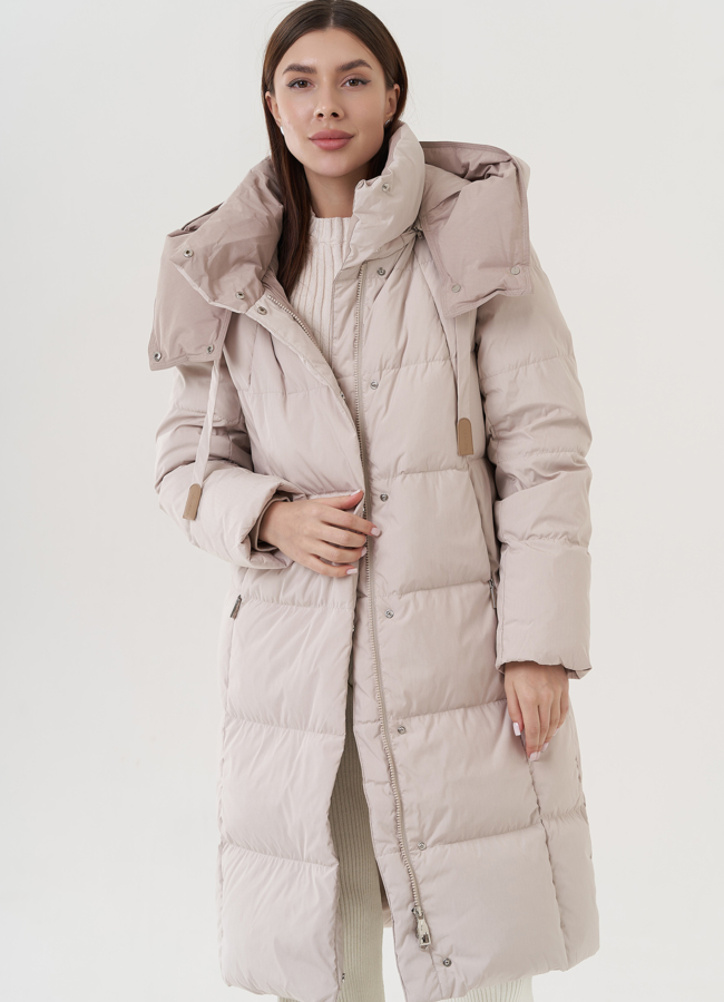 Пуховик женский с капюшоном  модель № 25705 в рассрочку