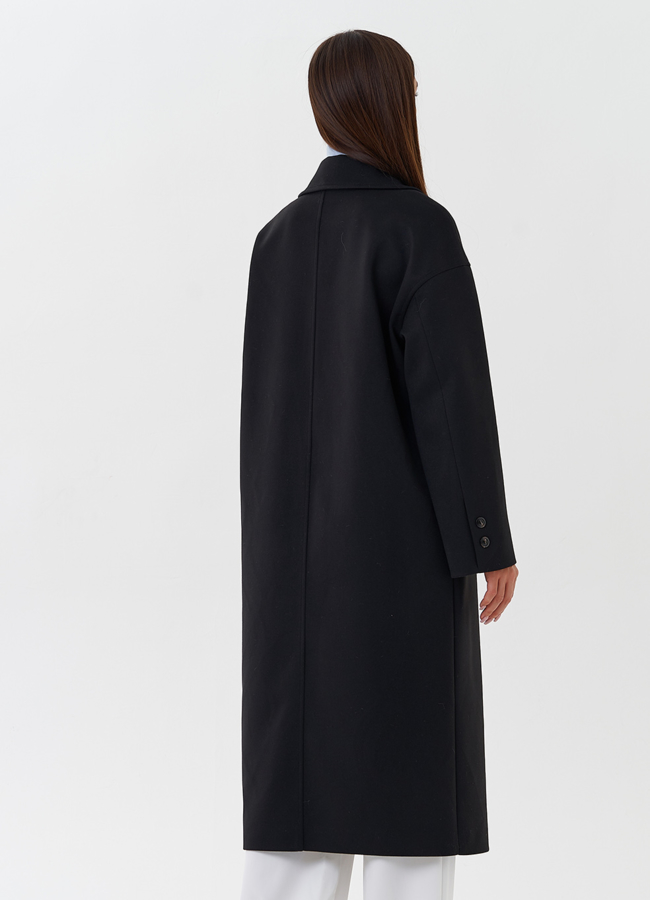 Классическое пальто с английским воротником модель № 27677 универмаг малина