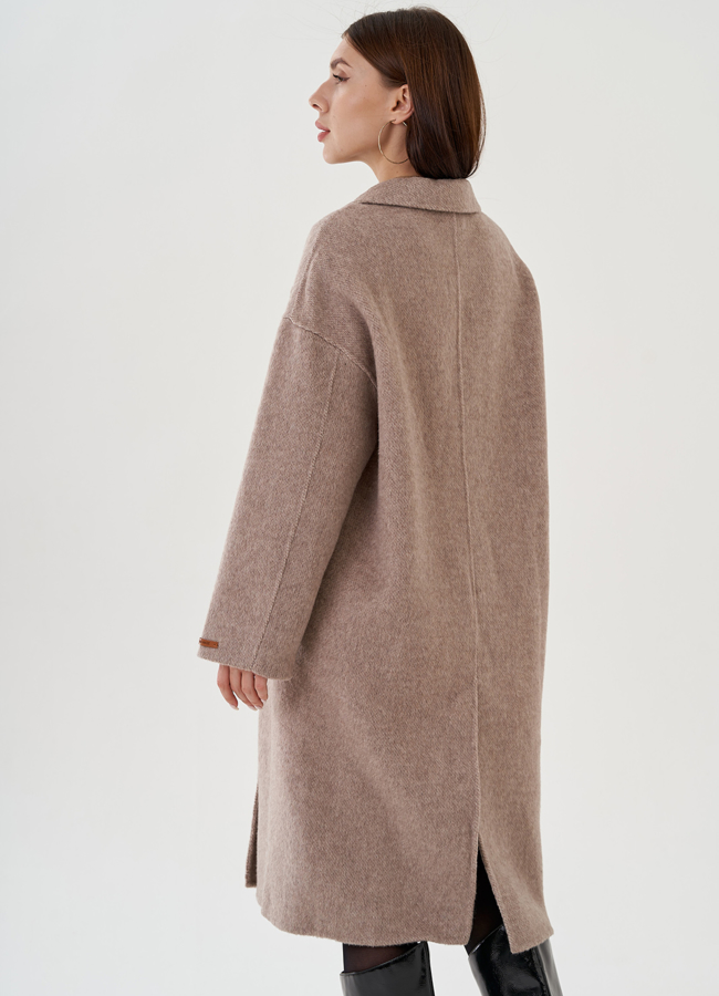 Удлиненное женское пальто  модель № 81431 в кредит