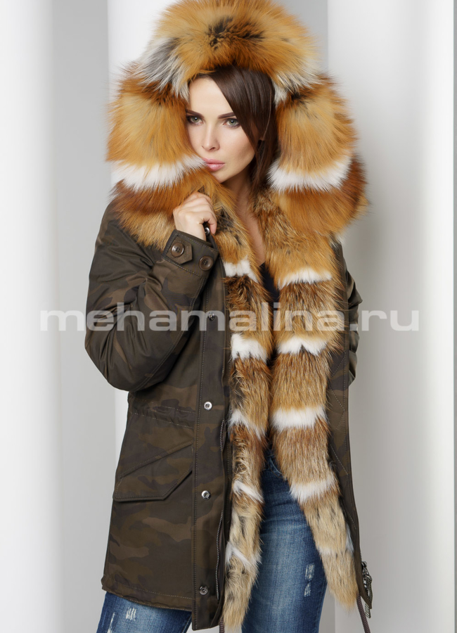 Парка Malina siberian wear модель № П-305 меха малина