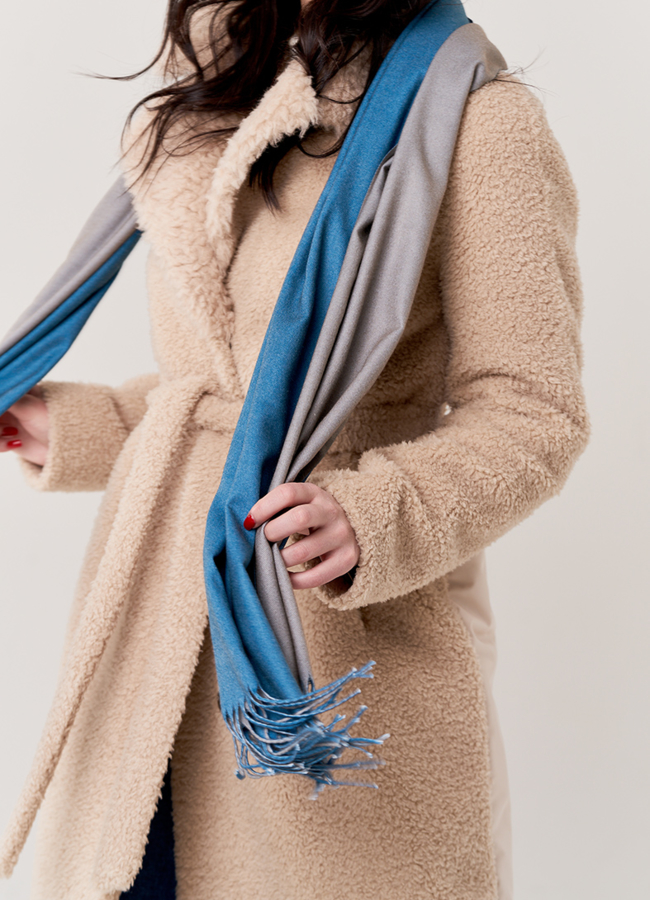 Палантин двусторонний модель № 30 универмаг малина