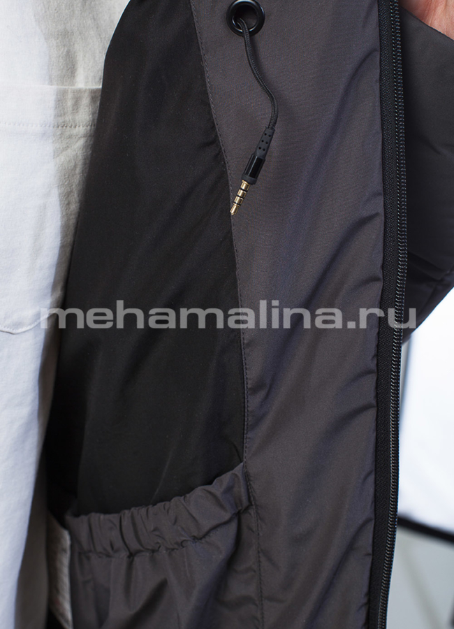 Пуховик мужской на биопухе модель № КМ-47 в рассрочку