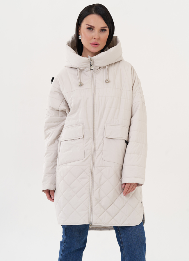 Пуховик с капюшоном модель № 26976 в кредит