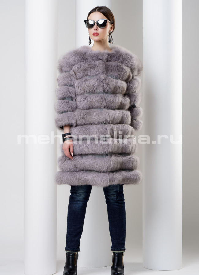 Песцовый жакет модель № M-126 универмаг малина