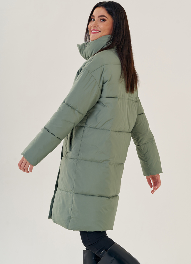 Пуховик женский со стойкой модель № 23204 в кредит