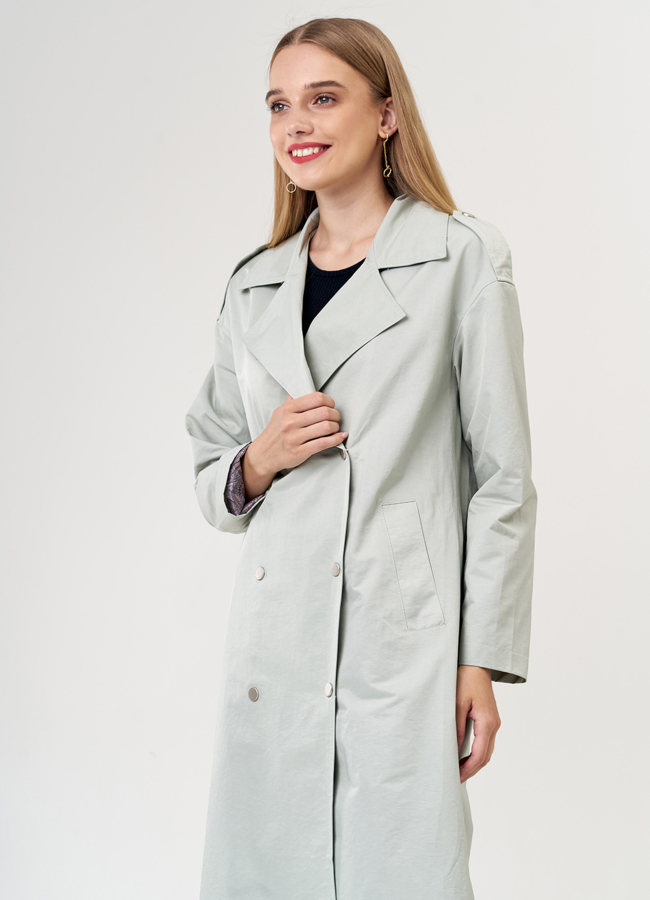 Классический двубортный тренч модель № 21260 универмаг малина