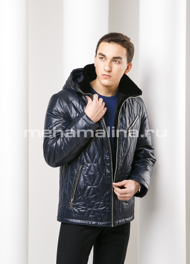 Зимняя куртка на молнии модель № KM-20 универмаг малина