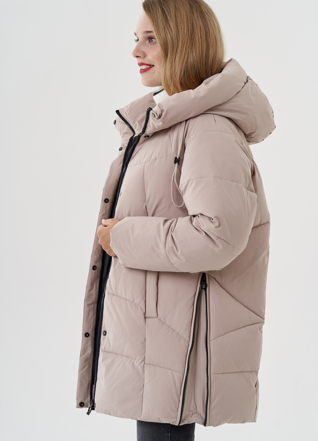 фото Женское полупальто пуховик модель № 81348