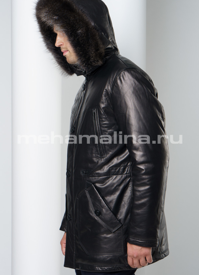 Мужской пуховик модель № ПМ-92 универмаг малина