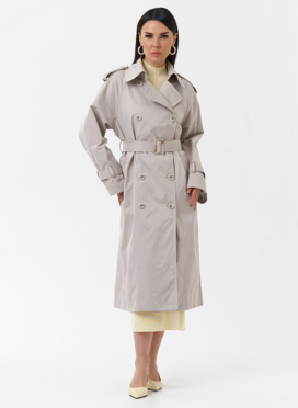 Женский плащ с английским воротником