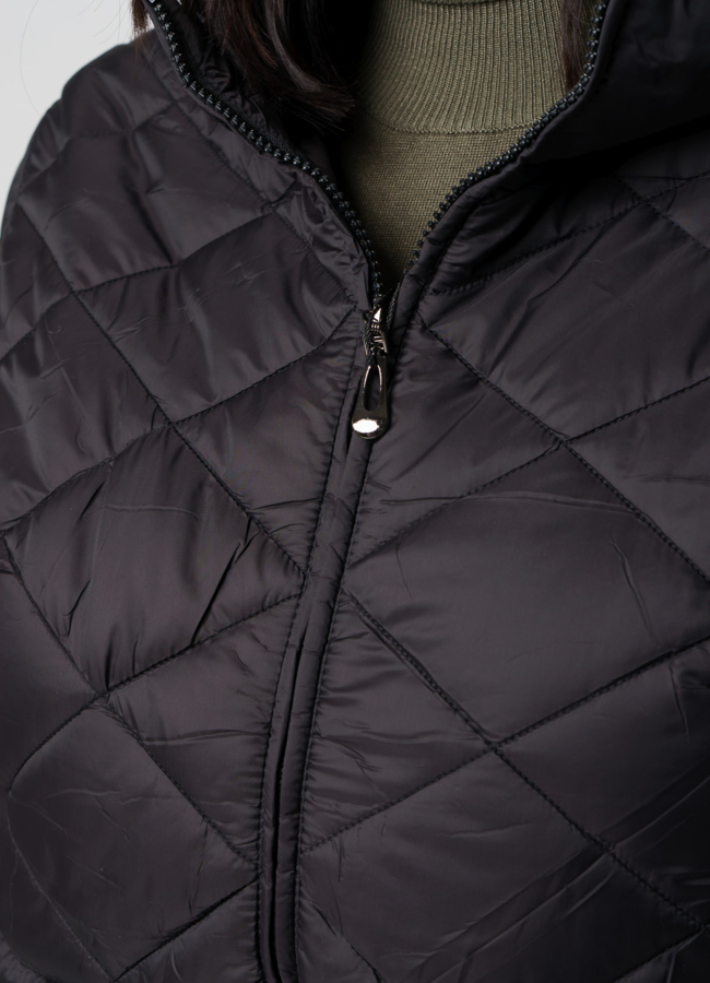 Женское демисезонное пальто черного цвета модель № 20598 универмаг малина